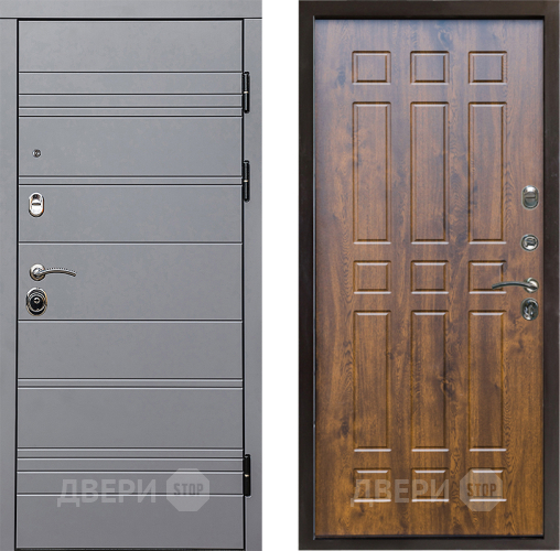 Входная металлическая Дверь Престиж Линия Грэй Спарта Дуб в Егорьевске