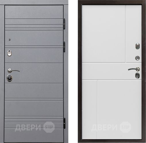 Дверь Престиж Линия Грэй Горизонт Бетон белый в Егорьевске