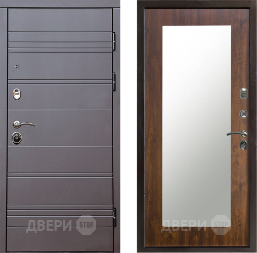 Дверь Престиж Линия Браун Зеркло Пастораль Дуб в Егорьевске