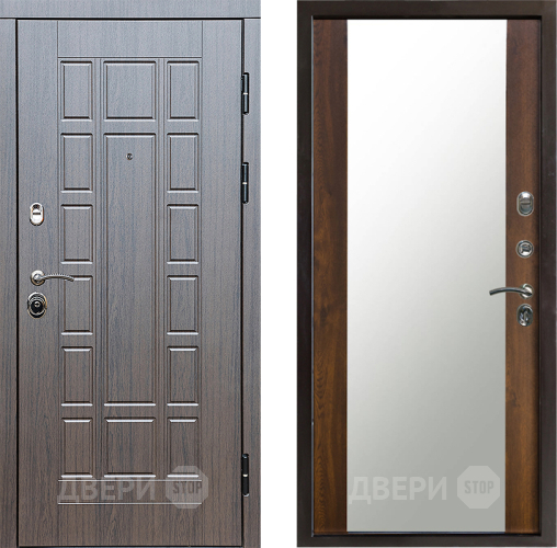 Входная металлическая Дверь Престиж Престиж Зеркало Дуб в Егорьевске