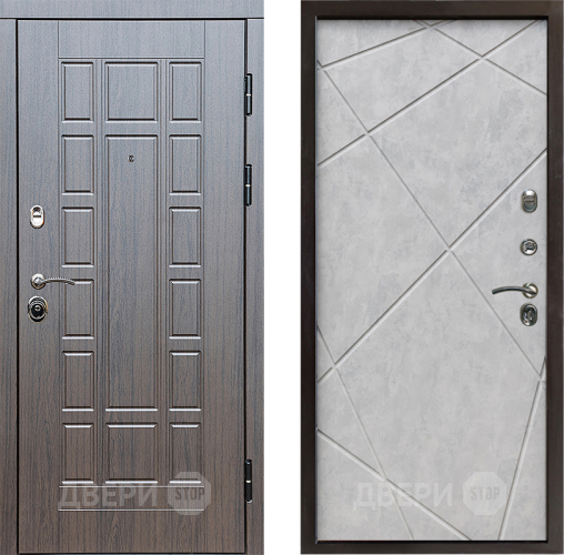 Входная металлическая Дверь Престиж Престиж Лучи Бетон светлый в Егорьевске