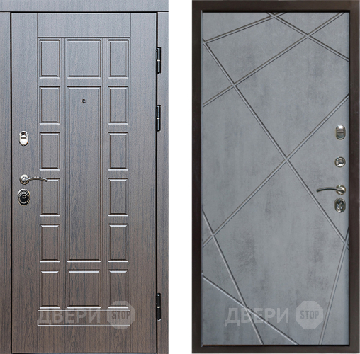 Входная металлическая Дверь Престиж Престиж Лучи Бетон темный в Егорьевске