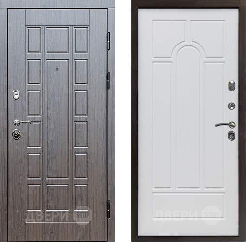 Входная металлическая Дверь Престиж Престиж Арка Белое дерево в Егорьевске