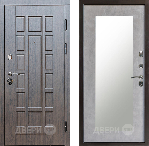 Дверь Престиж Престиж Зеркло Пастораль Бетон светлый в Егорьевске