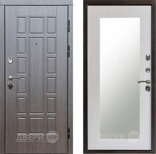 Входная металлическая Дверь Престиж Престиж Зеркло Пастораль Лиственница белая в Егорьевске