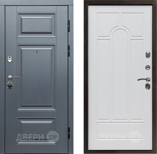 Входная металлическая Дверь Престиж Премиум Арка Белое дерево в Егорьевске