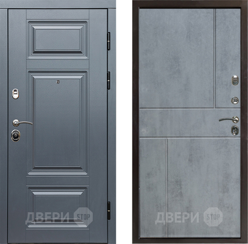 Входная металлическая Дверь Престиж Премиум Горизонт Бетон темный в Егорьевске