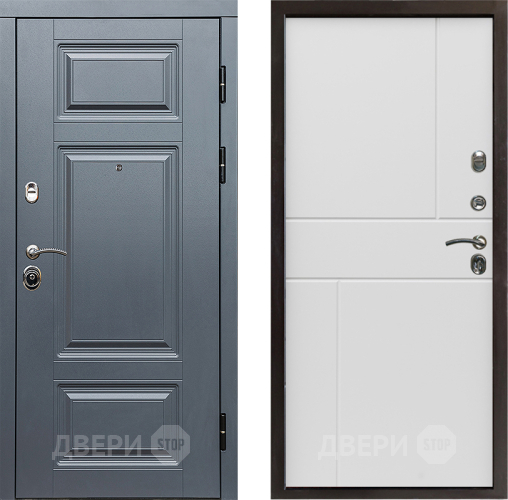 Входная металлическая Дверь Престиж Премиум Горизонт Бетон белый в Егорьевске