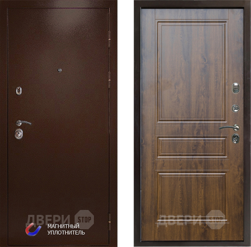 Входная металлическая Дверь Престиж Медь Классика Дуб в Егорьевске