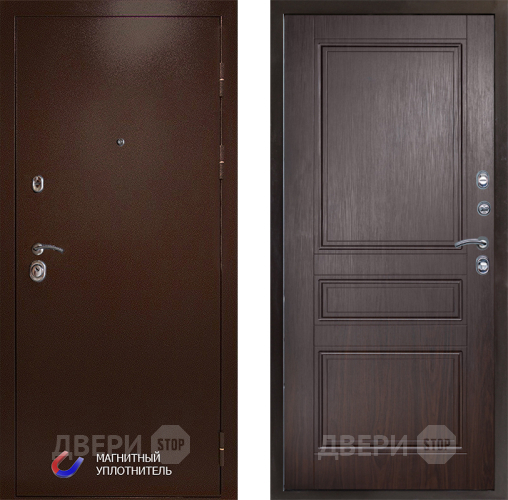 Входная металлическая Дверь Престиж Медь Классика Венге в Егорьевске