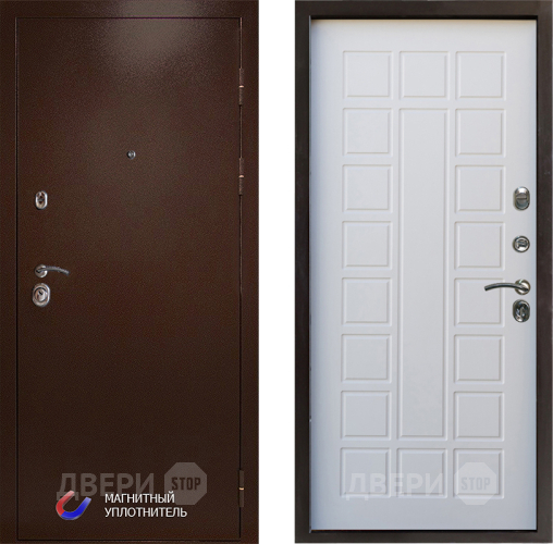 Входная металлическая Дверь Престиж Медь Престиж Белое дерево в Егорьевске