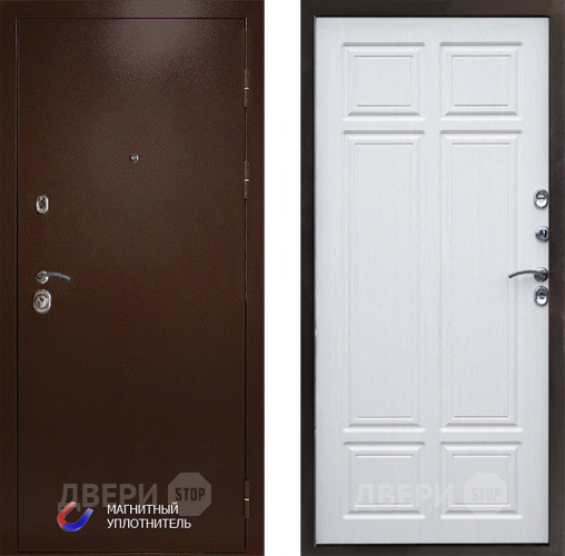 Входная металлическая Дверь Престиж Медь Премиум Лиственница белая в Егорьевске