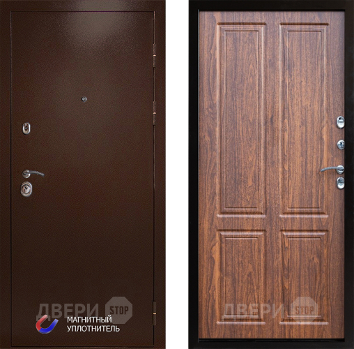 Входная металлическая Дверь Престиж Медь Премиум Орех светлый в Егорьевске