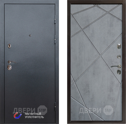 Дверь Престиж Графит Лучи Бетон темный в Егорьевске