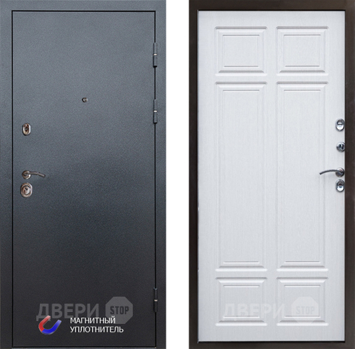 Входная металлическая Дверь Престиж Графит Премиум Лиственница белая в Егорьевске