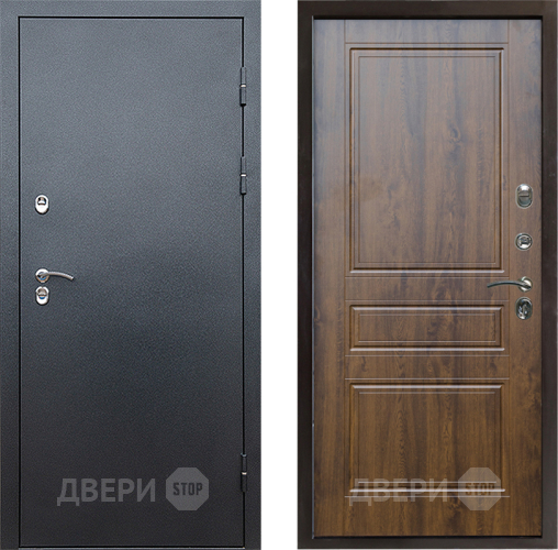 Входная металлическая Дверь Престиж TERMO с терморазрывом Снегирь Серебро Классика Дуб в Егорьевске