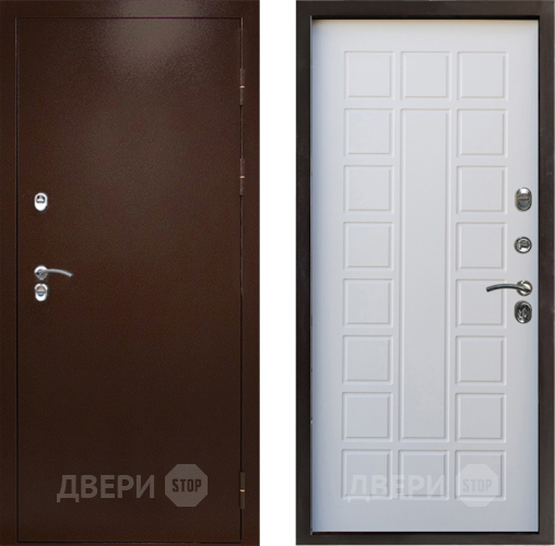 Дверь Престиж TERMO с терморазрывом Снегирь Медь Престиж Белое дерево в Егорьевске