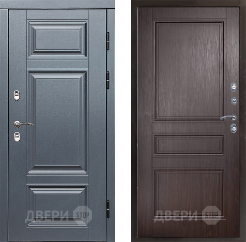 Входная металлическая Дверь Престиж TERMO с терморазрывом Премиум Грэй Классика Венге в Егорьевске