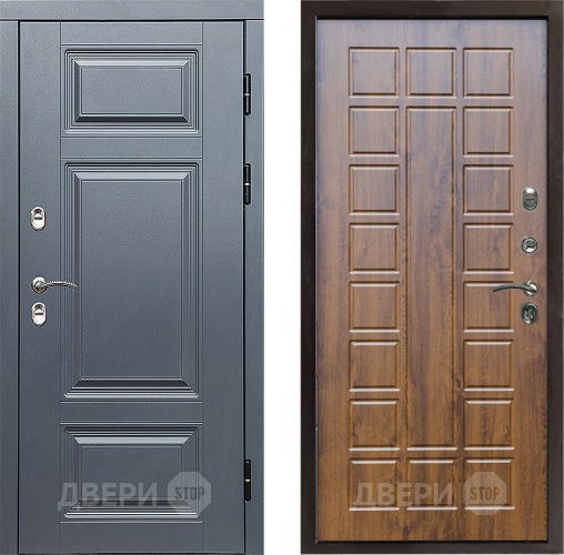 Входная металлическая Дверь Престиж TERMO с терморазрывом Премиум Грэй Престиж Дуб в Егорьевске