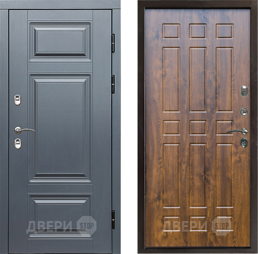 Входная металлическая Дверь Престиж TERMO с терморазрывом Премиум Грэй Спарта Дуб в Егорьевске