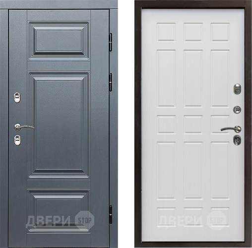 Входная металлическая Дверь Престиж TERMO с терморазрывом Премиум Грэй Спарта Лиственница белая в Егорьевске