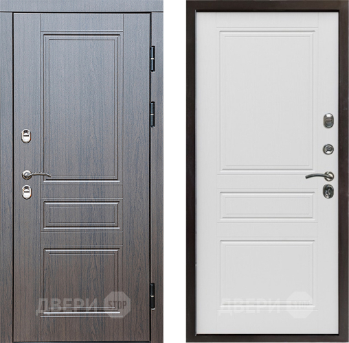 Входная металлическая Дверь Престиж TERMO с терморазрывом Классика Классика Лиственница белая в Егорьевске