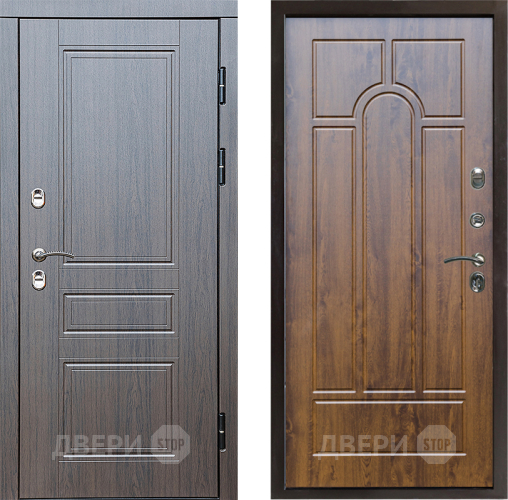 Входная металлическая Дверь Престиж TERMO с терморазрывом Классика Арка Дуб в Егорьевске