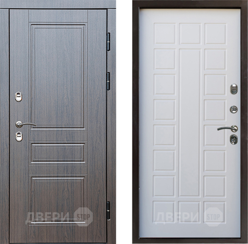 Входная металлическая Дверь Престиж TERMO с терморазрывом Классика Престиж Белое дерево в Егорьевске