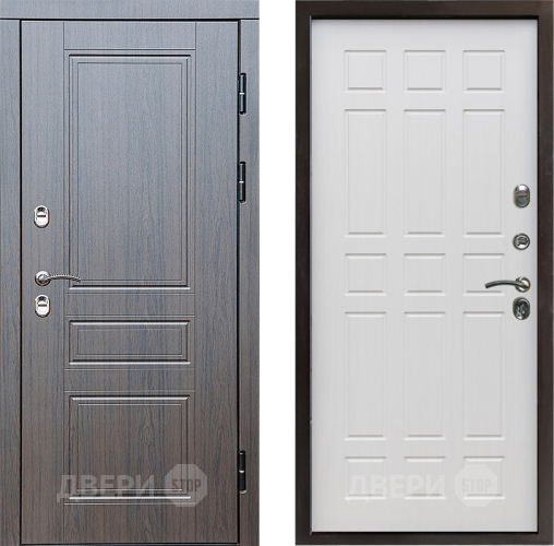 Входная металлическая Дверь Престиж TERMO с терморазрывом Классика Спарта Лиственница белая в Егорьевске