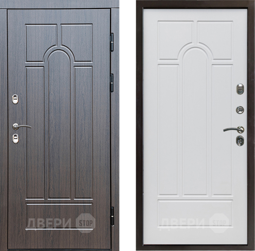 Входная металлическая Дверь Престиж TERMO с терморазрывом Арка Арка Белое дерево в Егорьевске