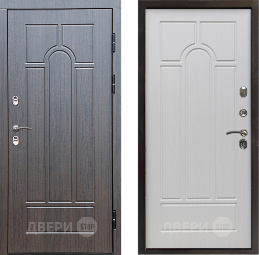 Входная металлическая Дверь Престиж TERMO с терморазрывом Арка Арка Лиственница белая в Егорьевске