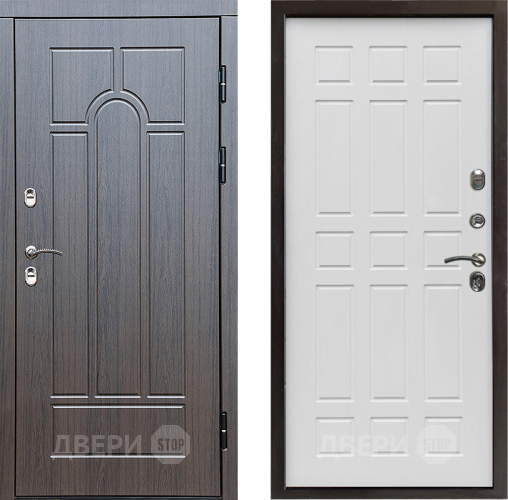 Входная металлическая Дверь Престиж TERMO с терморазрывом Арка Спарта Белое дерево в Егорьевске