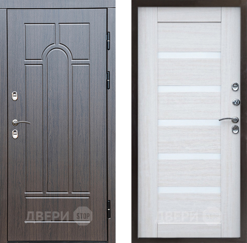 Входная металлическая Дверь Престиж TERMO с терморазрывом Арка Царга Лиственница белая в Егорьевске