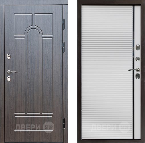 Входная металлическая Дверь Престиж TERMO с терморазрывом Арка Porte Белый в Егорьевске