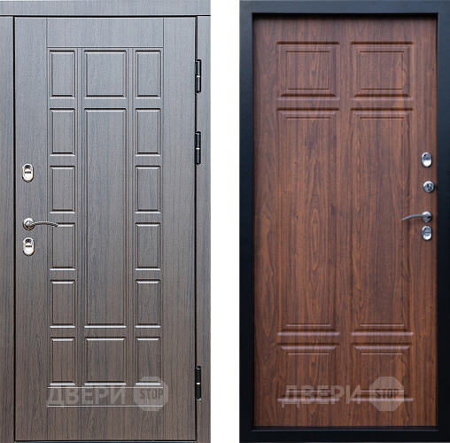 Входная металлическая Дверь Престиж TERMO с терморазрывом Престиж Премиум Орех темный в Егорьевске