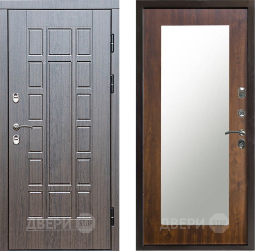 Входная металлическая Дверь Престиж TERMO с терморазрывом Престиж Зеркало пастораль Дуб в Егорьевске