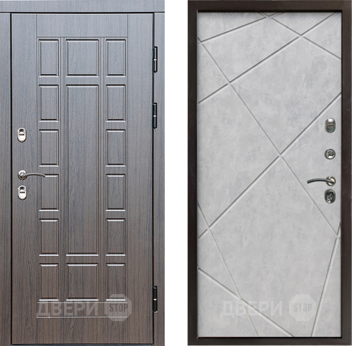 Входная металлическая Дверь Престиж TERMO с терморазрывом Престиж Лучи Бетон светлый в Егорьевске