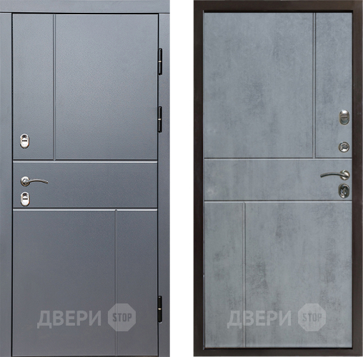 Входная металлическая Дверь Престиж TERMO с терморазрывом Горизонт Грэй Горизонт Бетон темный в Егорьевске