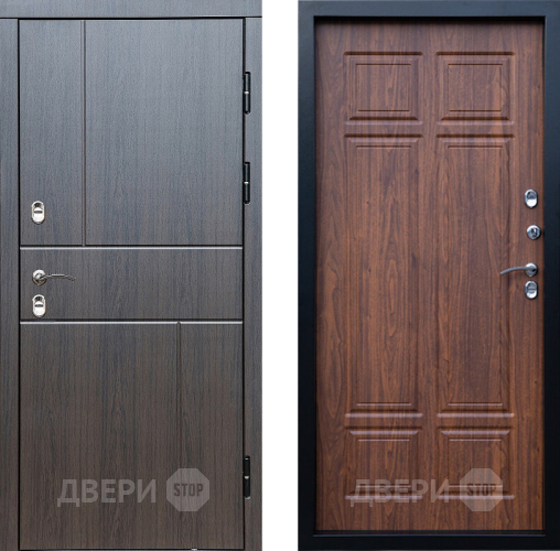 Входная металлическая Дверь Престиж TERMO с терморазрывом Горизонт Венге Премиум Орех темный в Егорьевске