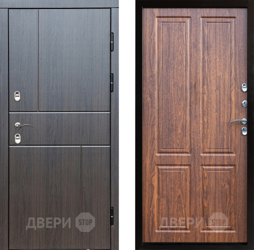 Входная металлическая Дверь Престиж TERMO с терморазрывом Горизонт Венге Премиум Орех светлый в Егорьевске