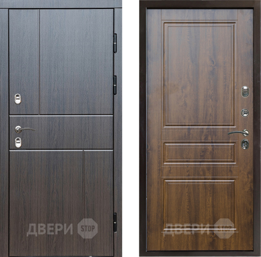 Входная металлическая Дверь Престиж TERMO с терморазрывом Горизонт Венге Классика Дуб в Егорьевске
