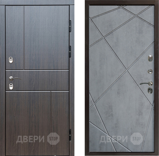 Входная металлическая Дверь Престиж TERMO с терморазрывом Горизонт Венге Лучи Бетон темный в Егорьевске