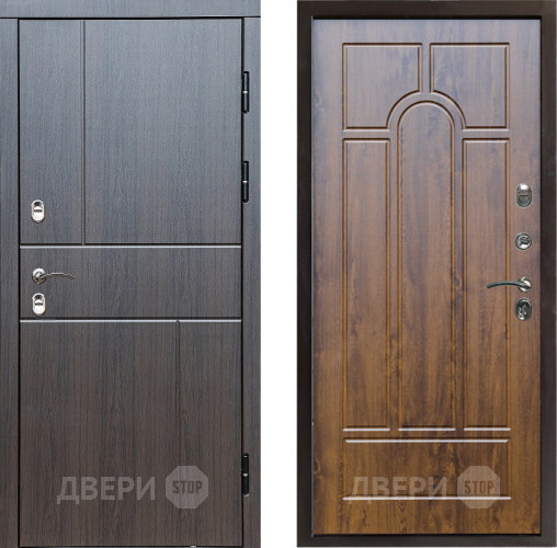 Входная металлическая Дверь Престиж TERMO с терморазрывом Горизонт Венге Арка Дуб в Егорьевске