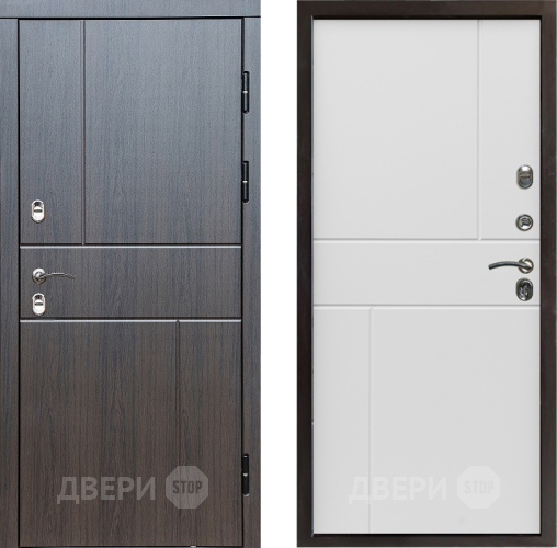 Входная металлическая Дверь Престиж TERMO с терморазрывом Горизонт Венге Горизонт Бетон белый в Егорьевске