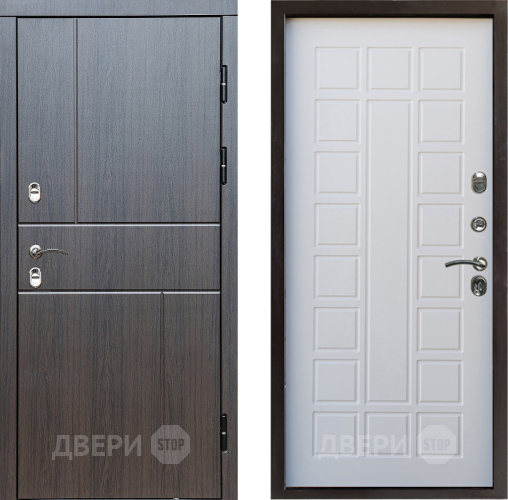 Входная металлическая Дверь Престиж TERMO с терморазрывом Горизонт Венге Престиж Белое дерево в Егорьевске