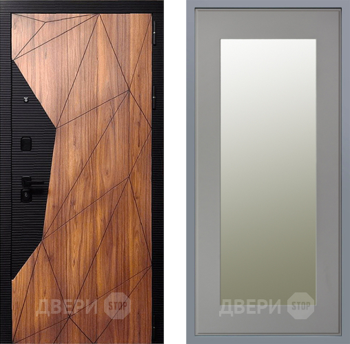 Дверь Заводские двери Морра Зеркало Модерн Грей софт в Егорьевске