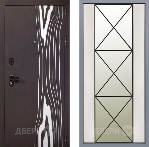 Дверь Заводские двери Леванте Зеркало Перфекто Структурное дерево в Егорьевске