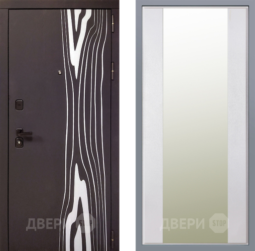 Дверь Заводские двери Леванте Зеркало Макси Белый шелк в Егорьевске