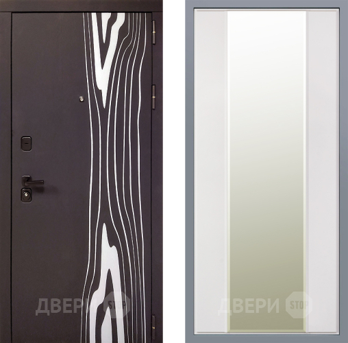 Дверь Заводские двери Леванте Зеркало Макси Белый матовый в Егорьевске