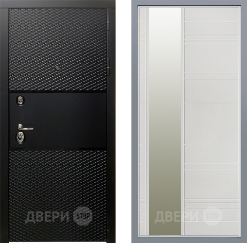 Дверь Заводские двери Тефлон Зеркало Лира Белый софт в Егорьевске